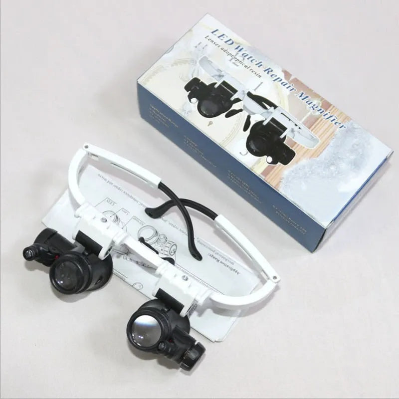 🔍 50% korting! Hands-free vergrootbril – 25x vergroting, dubbele LED-verlichting & onafhankelijk draaibare lenzen. Voor horlogereparatie, solderen & sieraden! ✨🛠️