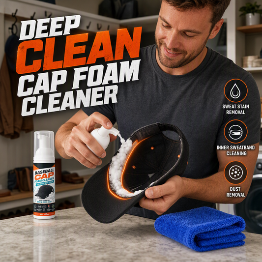 🧢 50% korting! Schuimreiniger voor petten – geen water nodig, verwijdert vlekken & geur. Frisse pet in 1 minuut! ✨💨