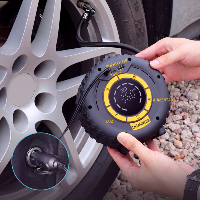 🚗 50% korting! 2-in-1 acculader & bandenpomp – 3-in-1 functie, draadloos & altijd klaar voor noodgevallen! ⚡✨