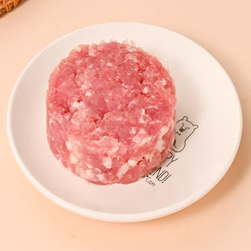 🥩🔪 Steakpers ronde burgervorm | 304 RVS, antiaanbak | Eén druk, perfecte patty | Vaatwasserbestendig | 13,2x17,5x9 cm, 364 g | 50% KORTING!