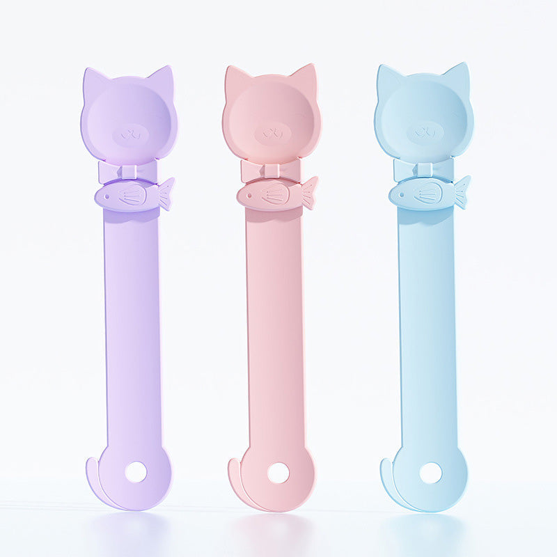 🥳 IN DE AANBIEDING 🥳💞1 + 1 gratis! Kattenvoederlepel! BPA-vrij, met één hand te knijpen en brede lepel. Schoon voeren – sla de jouwe in! ✅