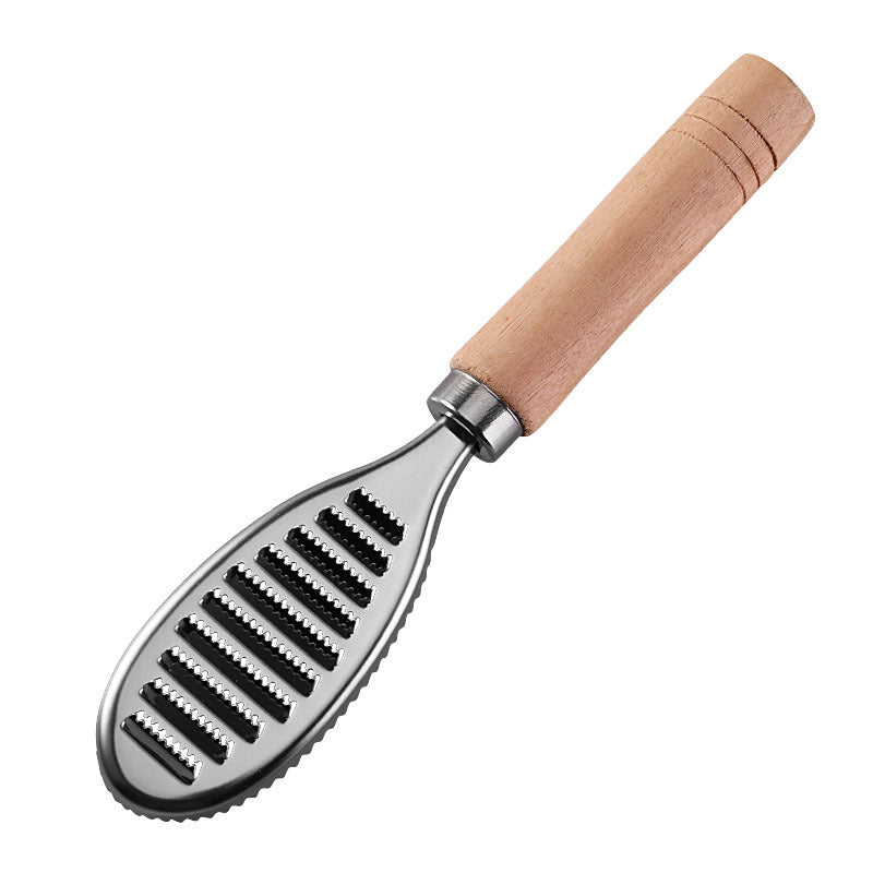 🐟 50% korting! RVS visschubber – verwijdert schubben snel & zonder rommel. Comfortabele houten handgreep, stevig & hygiënisch! 🔪✨