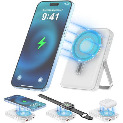 📱 50% korting! Magnetische powerbank – snel opladen, stevige standaard & draagbaar. Perfect voor onderweg en op kantoor! ⚡🧲