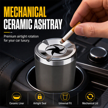 🚬 50% korting! Draaibare auto-asbak – keramische binnenkant, geurbestendig & eenvoudig te reinigen. Rookvrij & stijlvol! 🔄🧼