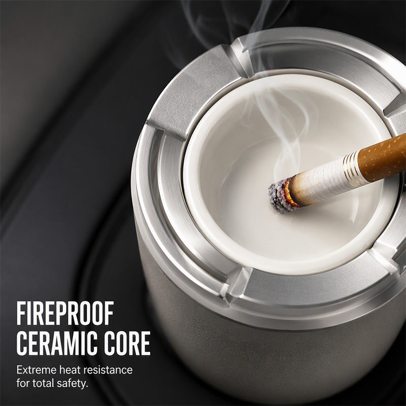 🚬 50% korting! Draaibare auto-asbak – keramische binnenkant, geurbestendig & eenvoudig te reinigen. Rookvrij & stijlvol! 🔄🧼