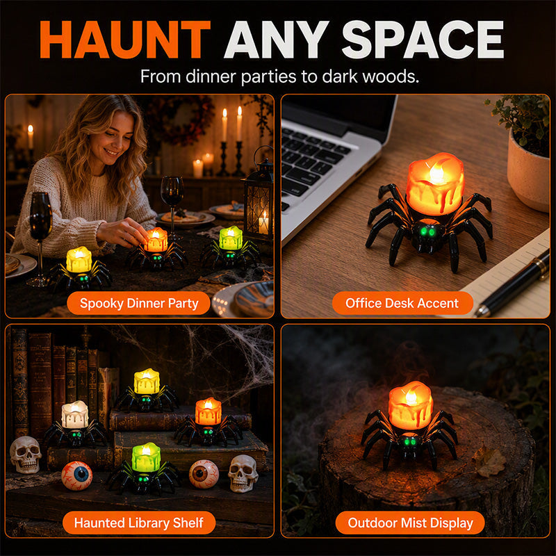 Halloween spin-kaars – vlamloos