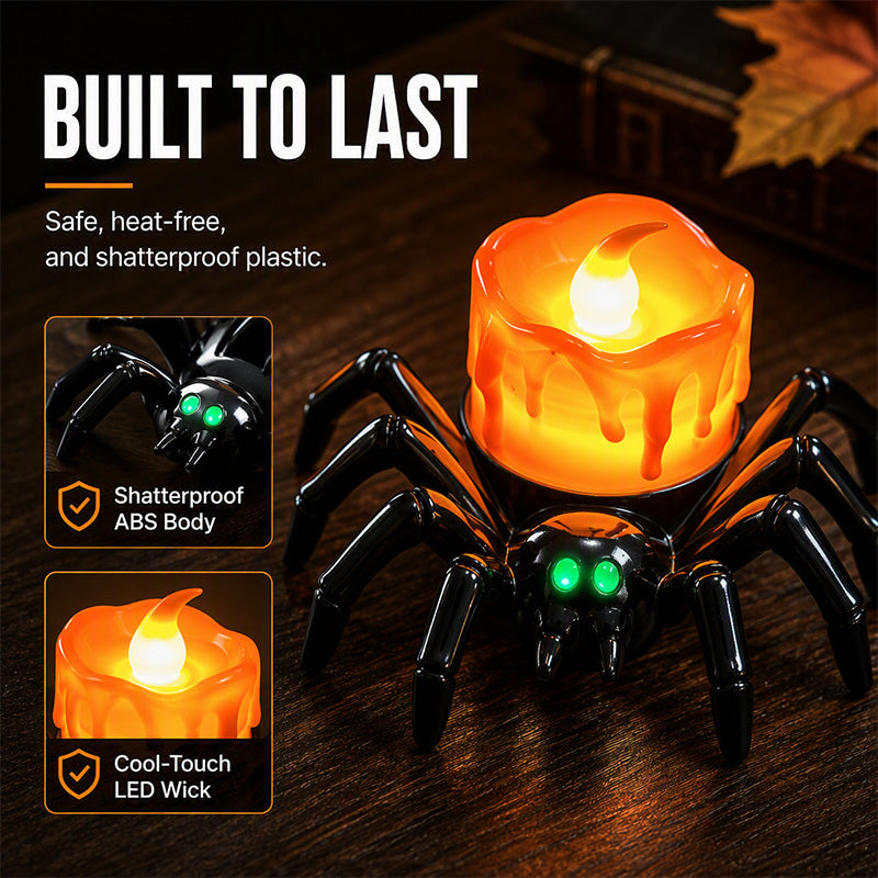 Halloween spin-kaars – vlamloos