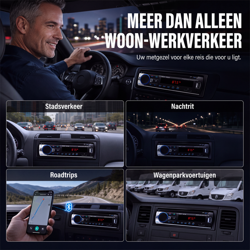 📻50% korting! Moderne autoradio met Bluetooth 5.0 – stabiele verbinding, handsfree bellen & dubbele USB. Upgrade uw autorit! 🚗🔊