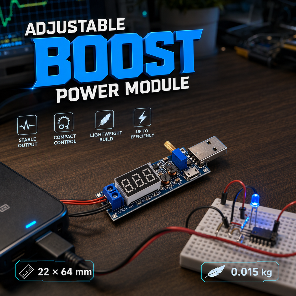 🔌 50% korting! USB instelbare voeding – 1-24V, digitaal display, fijnafstemming. Stabiel & veelzijdig voor elk DIY-project! ⚡🛠️