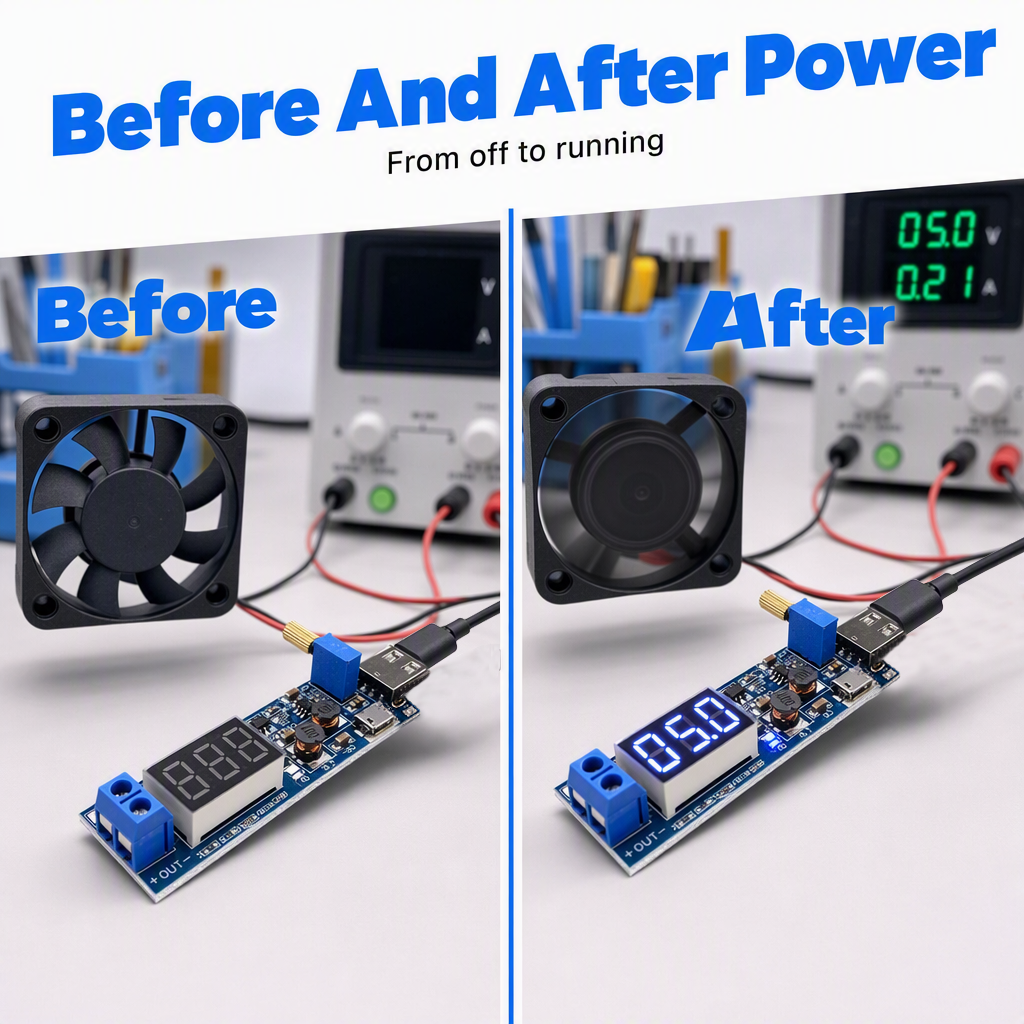 🔌 50% korting! USB instelbare voeding – 1-24V, digitaal display, fijnafstemming. Stabiel & veelzijdig voor elk DIY-project! ⚡🛠️