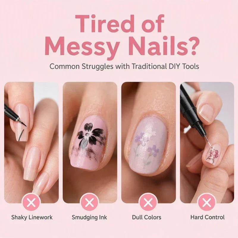 💅 50% korting! 12-kleurige dual-tip nagelstiften – fijne punt & kwastpunt, 24 levendige kleuren, langhoudend & snel drogend. Creëer salonwaardige nagelkunst thuis! ✨🎨