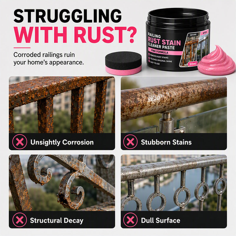 🛡️ 50% korting! Roestverwijderaar pasta – verwijdert roest van leuningen & metaal. Snel & eenvoudig, herstelt glans! ✨🔧