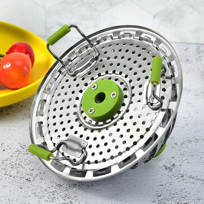 🧑‍🍳keuken artefact🥳Roestvrijstalen opvouwbare groentestomer