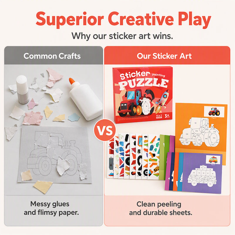 🎨 50% korting! Geometrisch stickerboek – urenlang schermvrij plezier, vormen matchen & creatief spelen. Perfect voor thuis & onderweg! ✨🧩