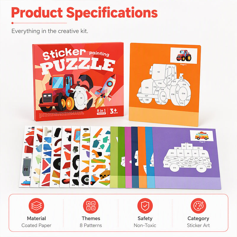 🎨 50% korting! Geometrisch stickerboek – urenlang schermvrij plezier, vormen matchen & creatief spelen. Perfect voor thuis & onderweg! ✨🧩