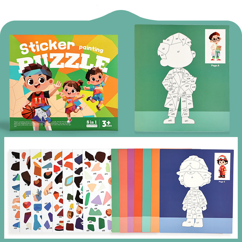 🎨 50% korting! Geometrisch stickerboek – urenlang schermvrij plezier, vormen matchen & creatief spelen. Perfect voor thuis & onderweg! ✨🧩