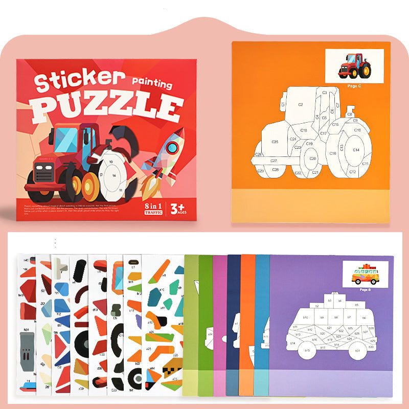 🎨 50% korting! Geometrisch stickerboek – urenlang schermvrij plezier, vormen matchen & creatief spelen. Perfect voor thuis & onderweg! ✨🧩