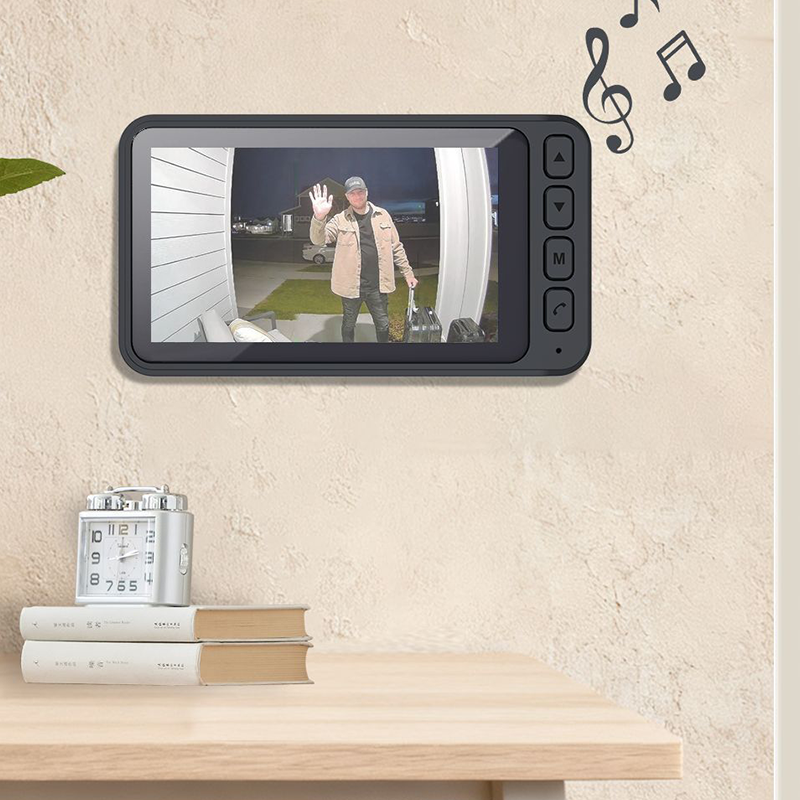 🔔📺 Draadloze videodeurbel met scherm – Zie wie er aanbelt, praat zonder opendoen, bewaak uw ingang dag en nacht, onmisbare beveiliging voor thuis en pakketten 📦🛡️