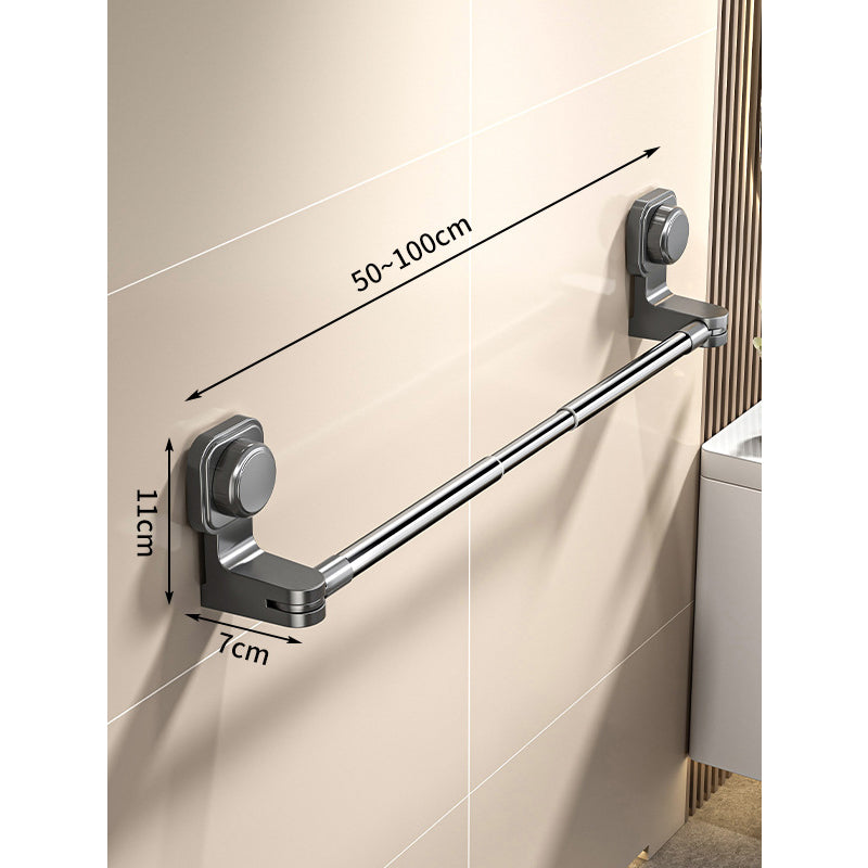 🔥‑50% DE RÉDUCTION🚿 Porte‑serviettes à ventouse réglable sans perçage, fixation forte, facile à poser et à déplacer dans la maison ✨