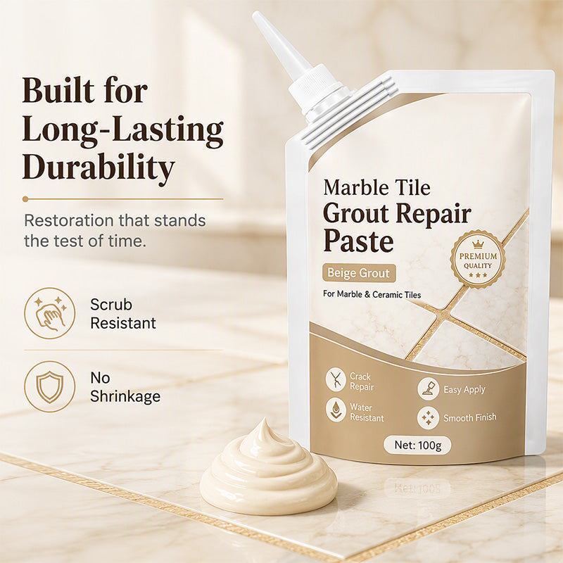 🏠 50% korting! Beige voegreparatiepasta – voor marmer & tegels, vult scheuren & herstelt kleur. Eenvoudig & blijvend resultaat! 🔧✨