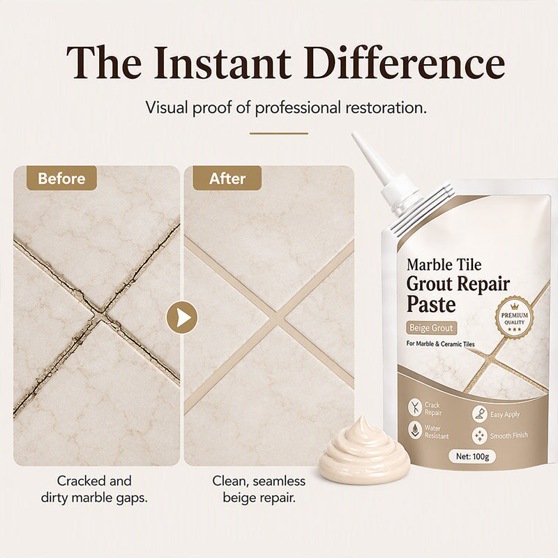 🏠 50% korting! Beige voegreparatiepasta – voor marmer & tegels, vult scheuren & herstelt kleur. Eenvoudig & blijvend resultaat! 🔧✨