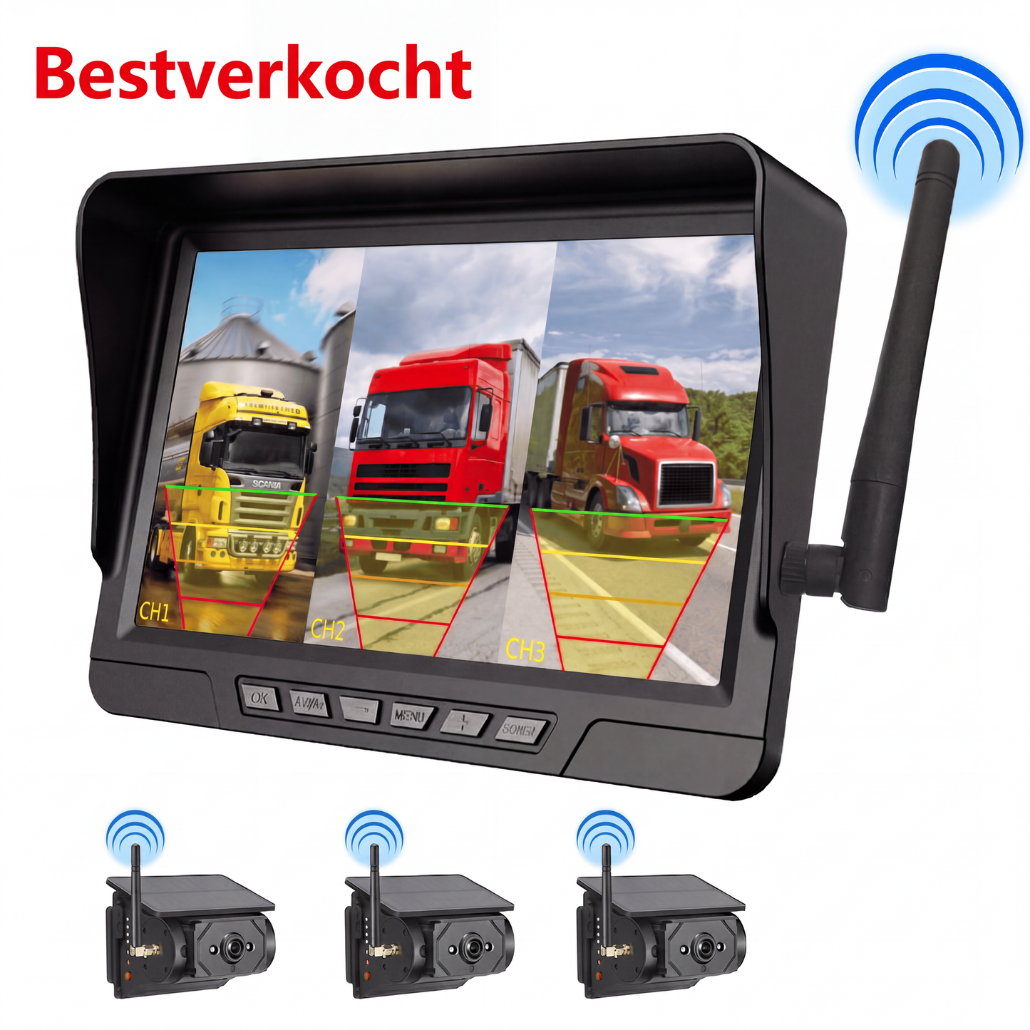 🚛 50% KORTING – Draadloze Achteruitrijcamera | Meer Zicht Achter Je Voertuig & Makkelijker Manoeuvreren