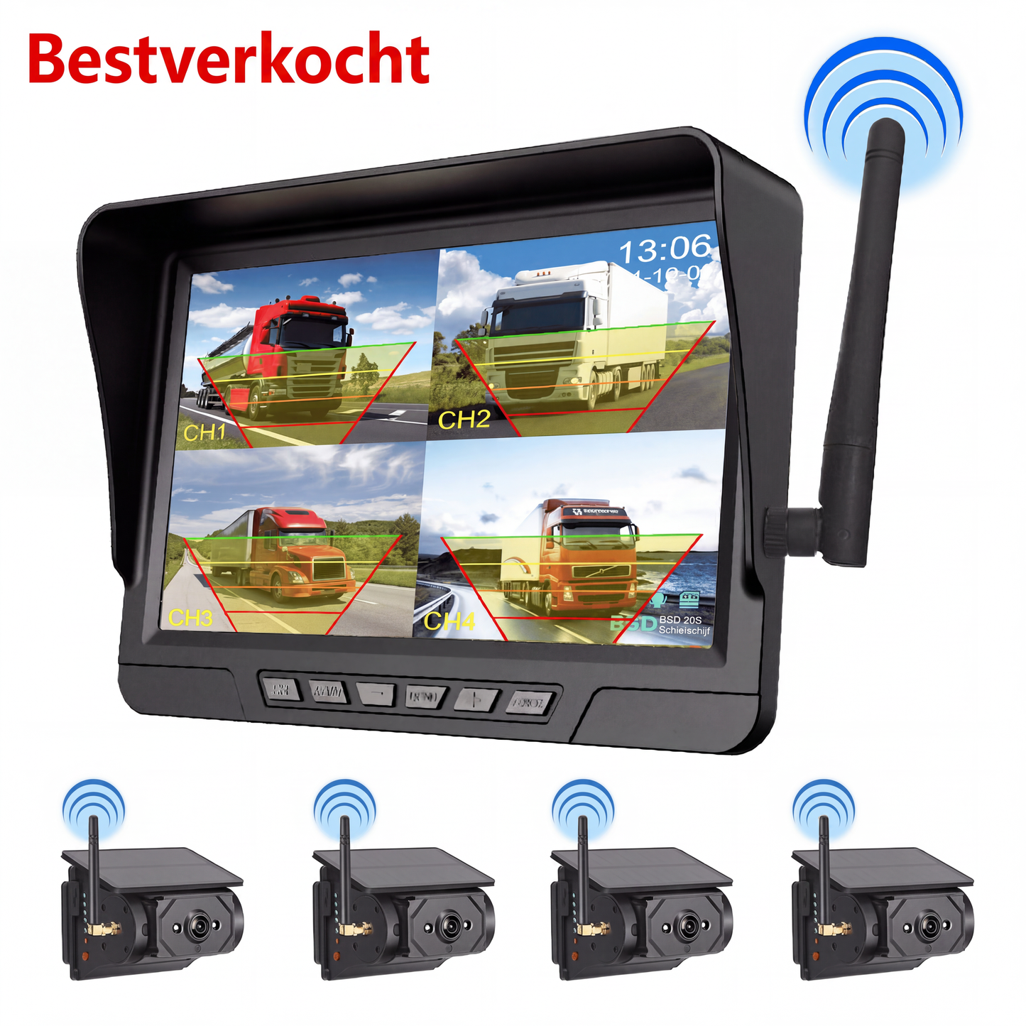 🚛 50% KORTING – Draadloze Achteruitrijcamera | Meer Zicht Achter Je Voertuig & Makkelijker Manoeuvreren