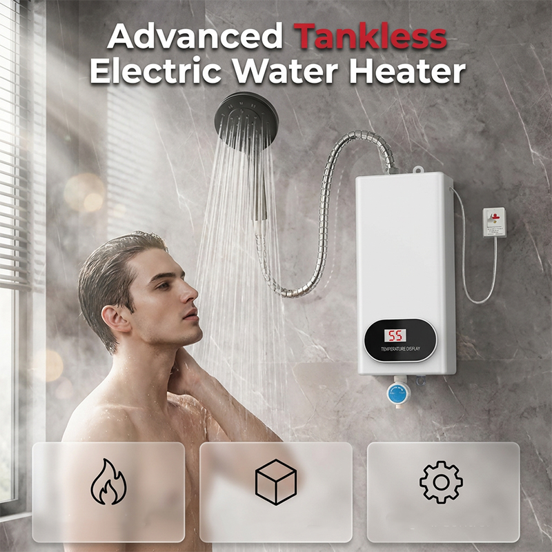 🚰 50% korting! Elektrische waterverwarmer – digitaal display, direct warm water & compact ontwerp. Perfect voor keuken, badkamer & camper! ⚡🔥