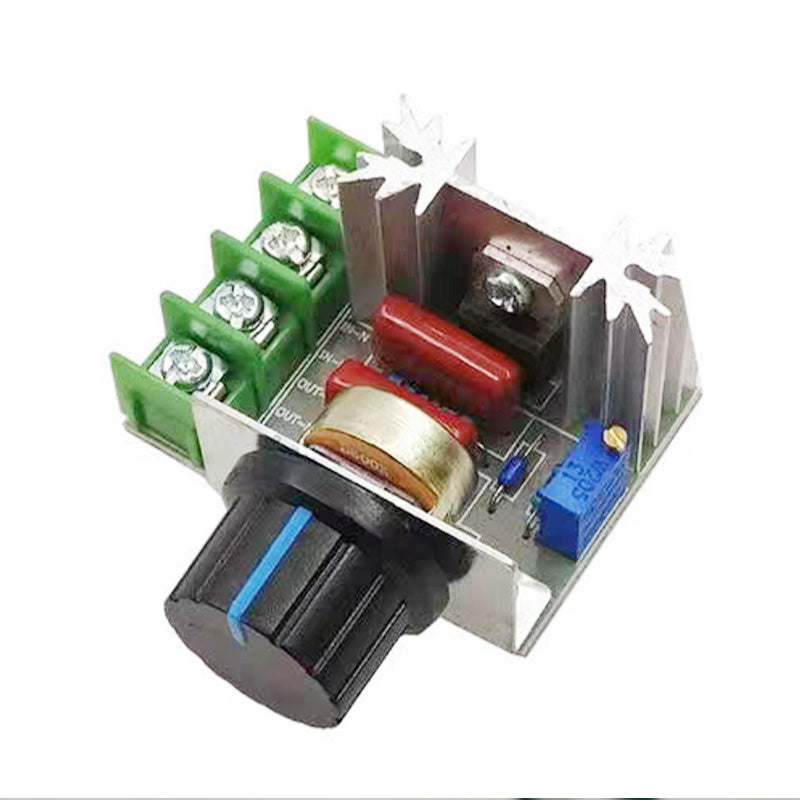 ⚡ 50% korting! 2000W AC-spanningsregelaar – 50-250V instelbaar, draaiknop, compact. Voor motoren, verlichting & verwarming! 🔧✨