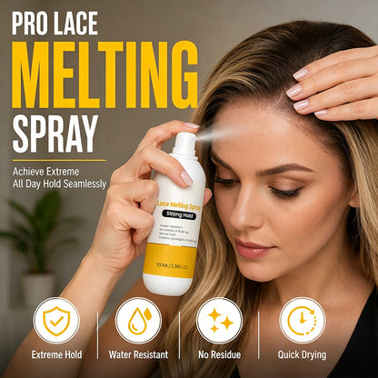 🔥 50% korting! Sterke lace melting spray – urenlang perfecte hold, geen plakkerig residu, eenvoudig afwasbaar met water! 💧💪