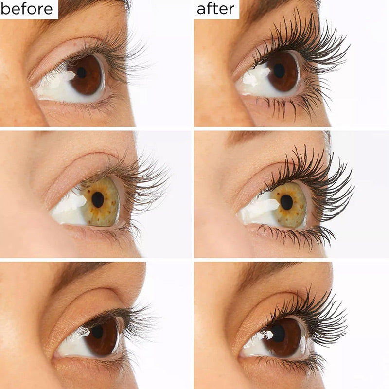 Waterbestendige, langhoudende mascara met een groot borsteltj