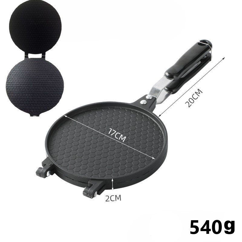 🔥 Antiaanbakpan voor twee doeleinden – Perfect voor pannenkoeken, biefstukken en wafelkegels! 🥞🥩🍦