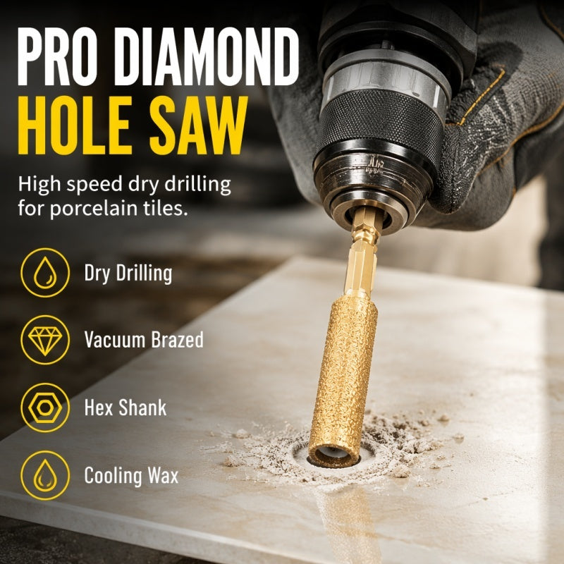 🥳2026 SUPER AANBIEDING🥳💞MEER DAN 50.000 VERKOCHT!🛡️ 50% KORTING! Diamantboorset – maten 5‑16 mm, zeskantschacht past op de meeste boormachines. Droog of nat te gebruiken – altijd gladde, precieze gaten! 💎💪