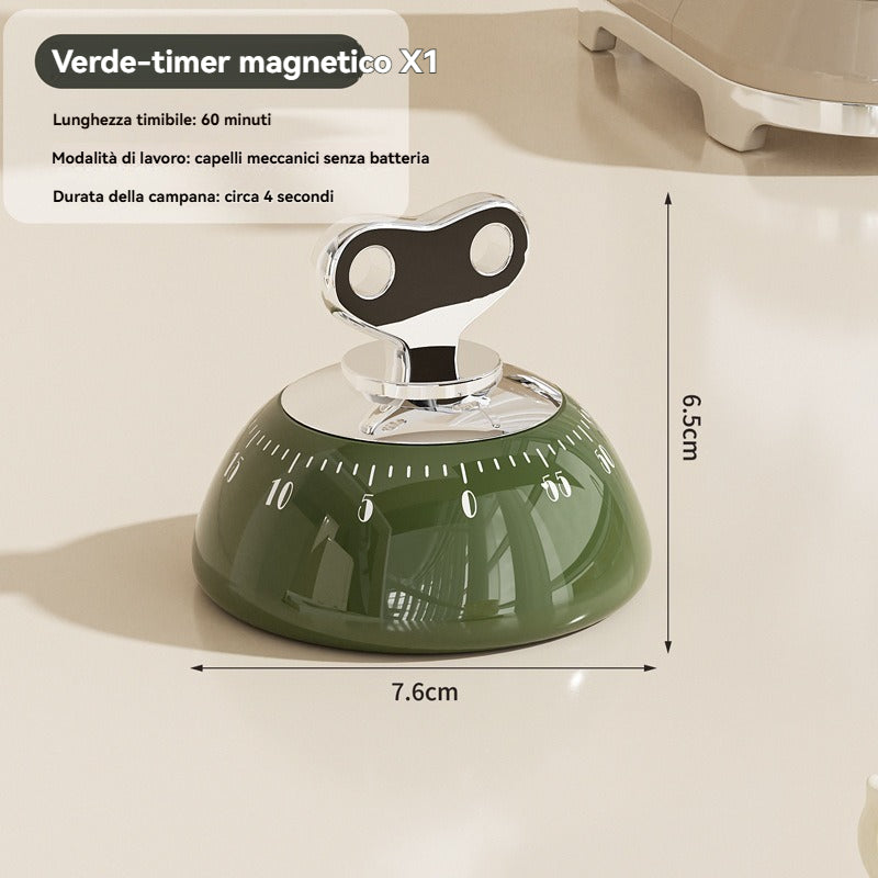 ⏱️Timer a rovescio di precisione di lusso leggero con timer meccanico per frigorifero desktop