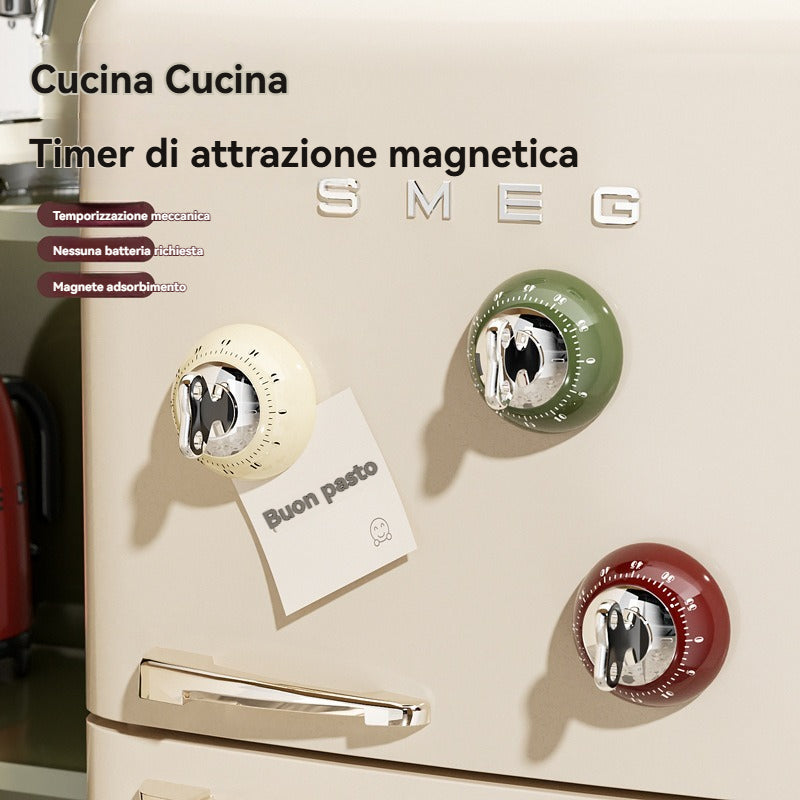 ⏱️Timer a rovescio di precisione di lusso leggero con timer meccanico per frigorifero desktop