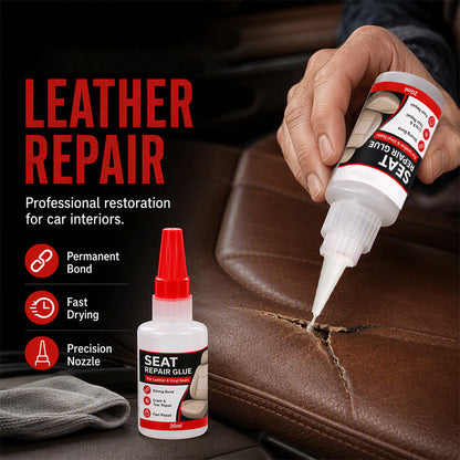 🚗 50% korting! Sneldrogende leerlijm – voor autostoelen, meubels & tassen. Sterke hechting & transparant – onzichtbare reparatie! ✨🔧