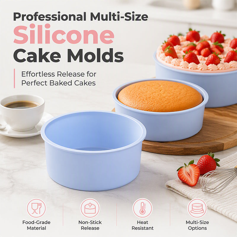 🧁 50% korting! Flexibele silicone cakevorm – antiaanbak, meerdere maten & stevige rand. Bak moeiteloos, loslaten zonder breken! ✨🍰