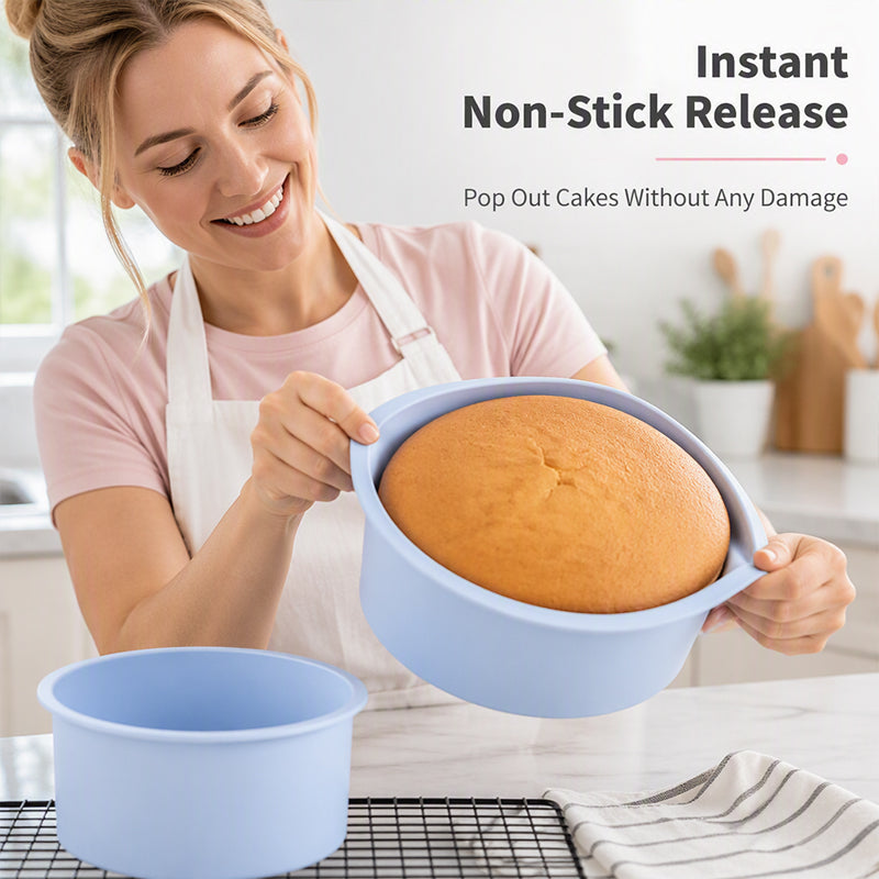 🧁 50% korting! Flexibele silicone cakevorm – antiaanbak, meerdere maten & stevige rand. Bak moeiteloos, loslaten zonder breken! ✨🍰