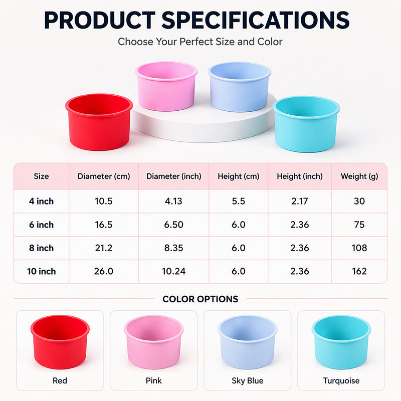 🧁 50% korting! Flexibele silicone cakevorm – antiaanbak, meerdere maten & stevige rand. Bak moeiteloos, loslaten zonder breken! ✨🍰