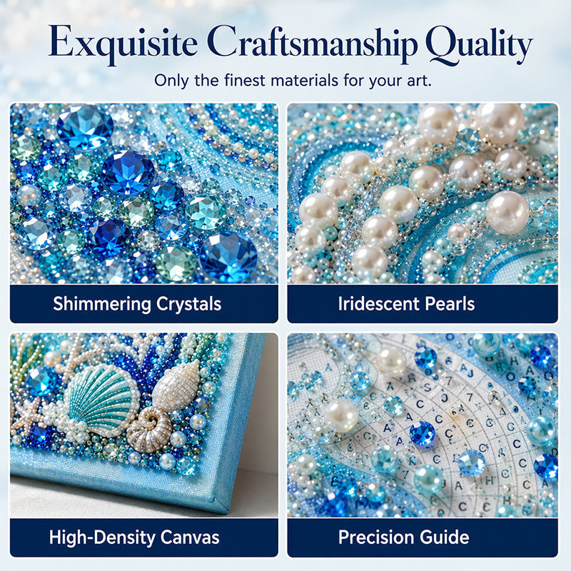 🌊 50% korting! Diamantschilderij zeetafereel – schitterende 3D-textuur, mindfulness & prachtig zeemotief. Perfect handgemaakt cadeau! ✨🎨