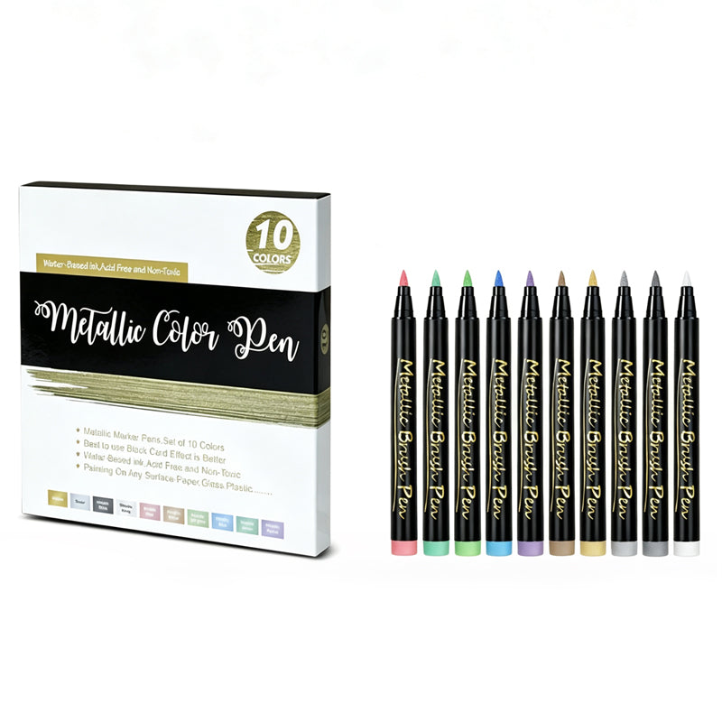 🎨 Metallic Body Paint Markers | Festival Set