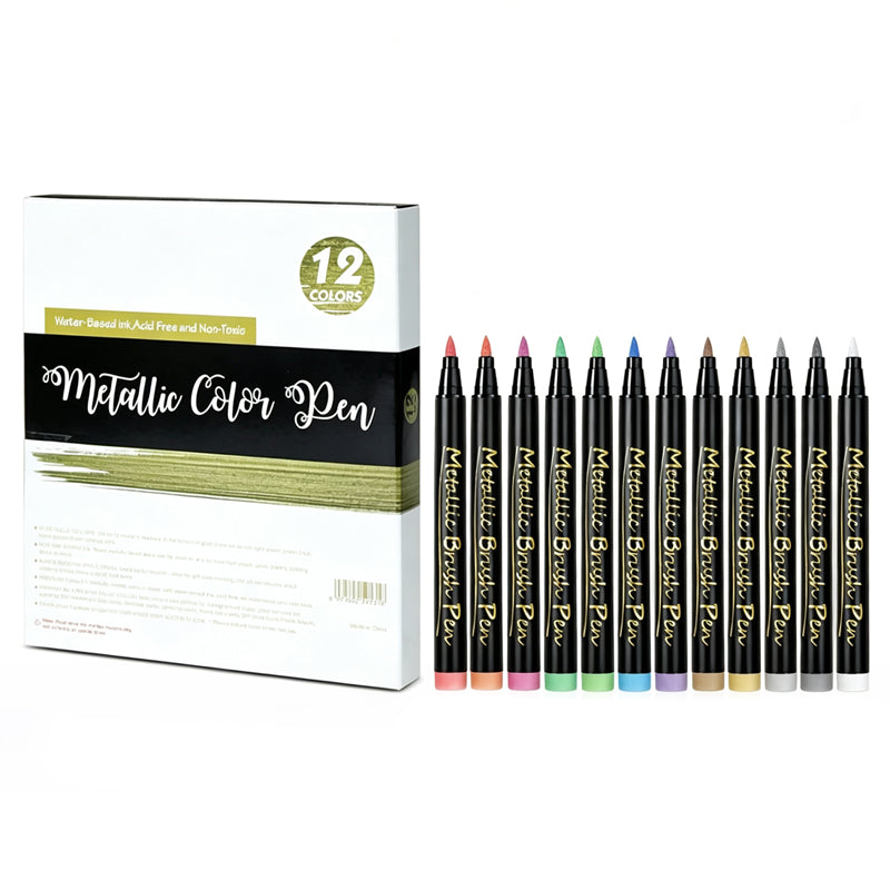 🎨 Metallic Body Paint Markers | Festival Set