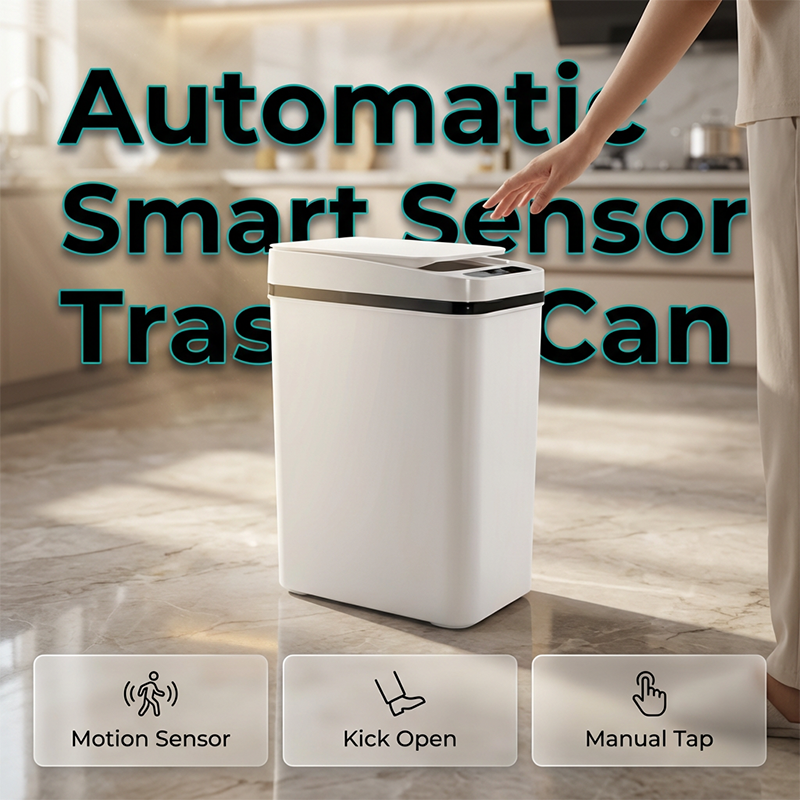 🗑️ 50% korting! Slimme sensor prullenbak – automatische opening, anti-geur afsluiting & slank design. Hands-free & hygiënisch voor keuken, badkamer & kantoor! ✨🤖