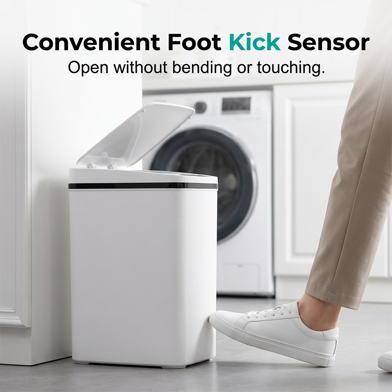 🗑️ 50% korting! Slimme sensor prullenbak – automatische opening, anti-geur afsluiting & slank design. Hands-free & hygiënisch voor keuken, badkamer & kantoor! ✨🤖