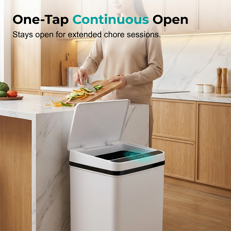 🗑️ 50% korting! Slimme sensor prullenbak – automatische opening, anti-geur afsluiting & slank design. Hands-free & hygiënisch voor keuken, badkamer & kantoor! ✨🤖