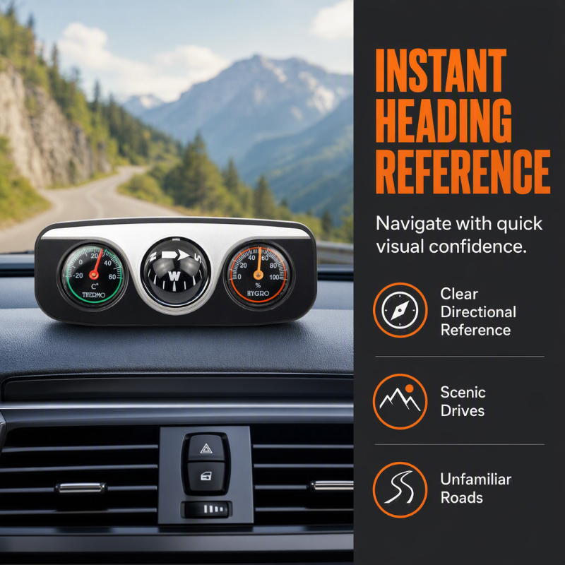 🧭 50% korting! Multifunctioneel autokompas – toont richting, temperatuur & vochtigheid. Ideaal voor roadtrips, kamperen & dagelijks woon-werkverkeer! 🚗✨