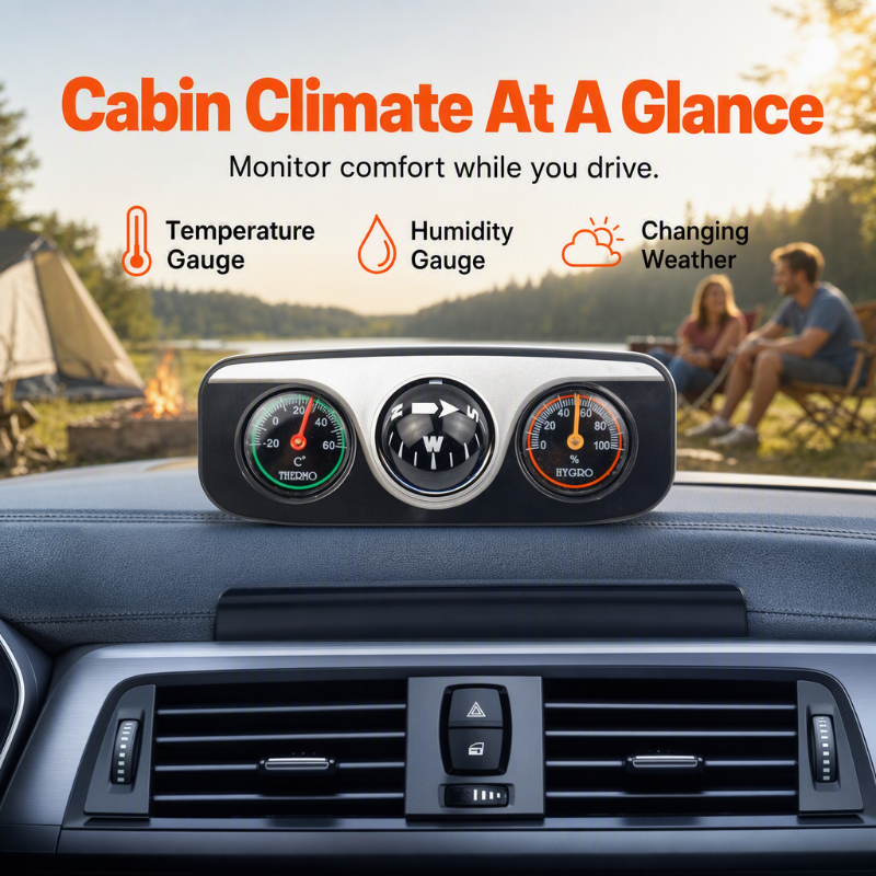 🧭 50% korting! Multifunctioneel autokompas – toont richting, temperatuur & vochtigheid. Ideaal voor roadtrips, kamperen & dagelijks woon-werkverkeer! 🚗✨
