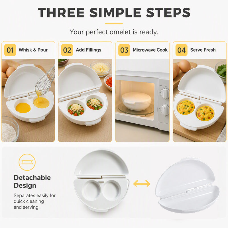 🍳 50% korting! 2-in-1 eierkoker – maak omeletten & eierkoekjes in 1 apparaat. Snel, makkelijk & antiaanbak – perfect ontbijt! ⚡✨