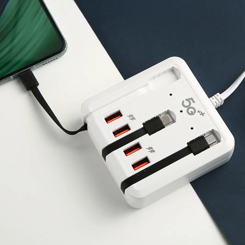 ⚡ 50% korting! Universele oplaadhub – 120W, ingebouwde kabels (USB-C & Micro USB), laad meerdere apparaten tegelijk op – geen gedoe! 🔌📱