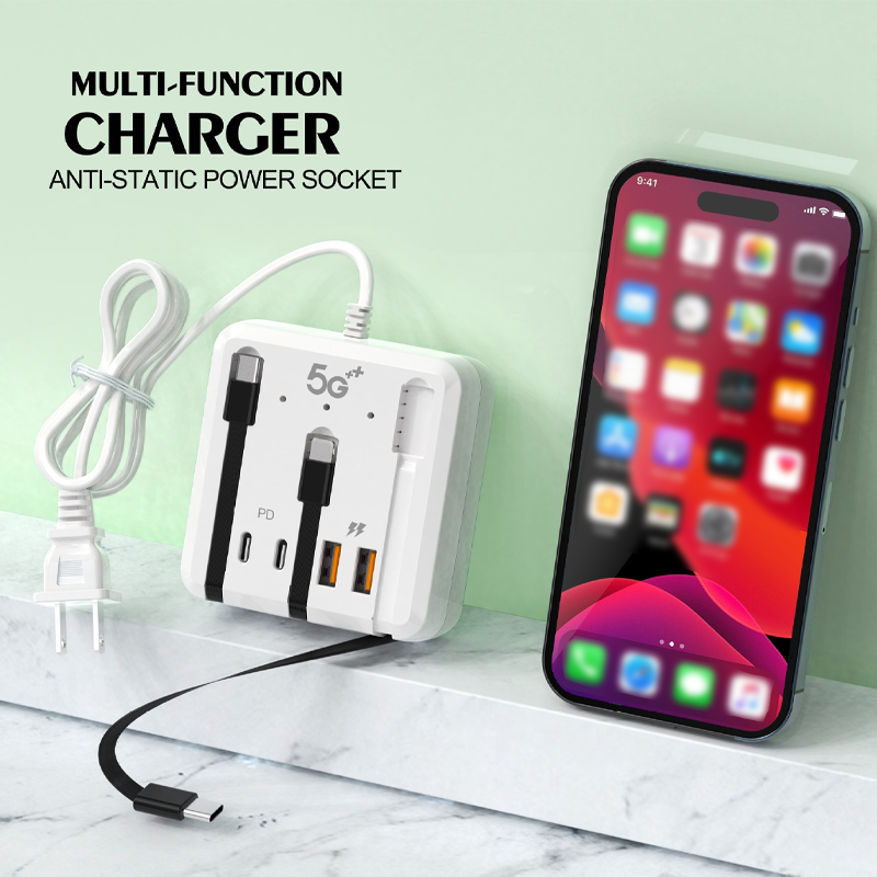 ⚡ 50% korting! Universele oplaadhub – 120W, ingebouwde kabels (USB-C & Micro USB), laad meerdere apparaten tegelijk op – geen gedoe! 🔌📱